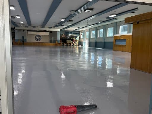 Large hall floor restoration