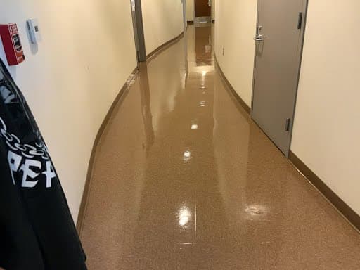 Corridor floor cleaning